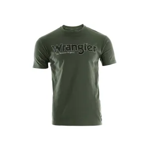 Wrangler Mens Ryder Logo S/S Tee - Cypress