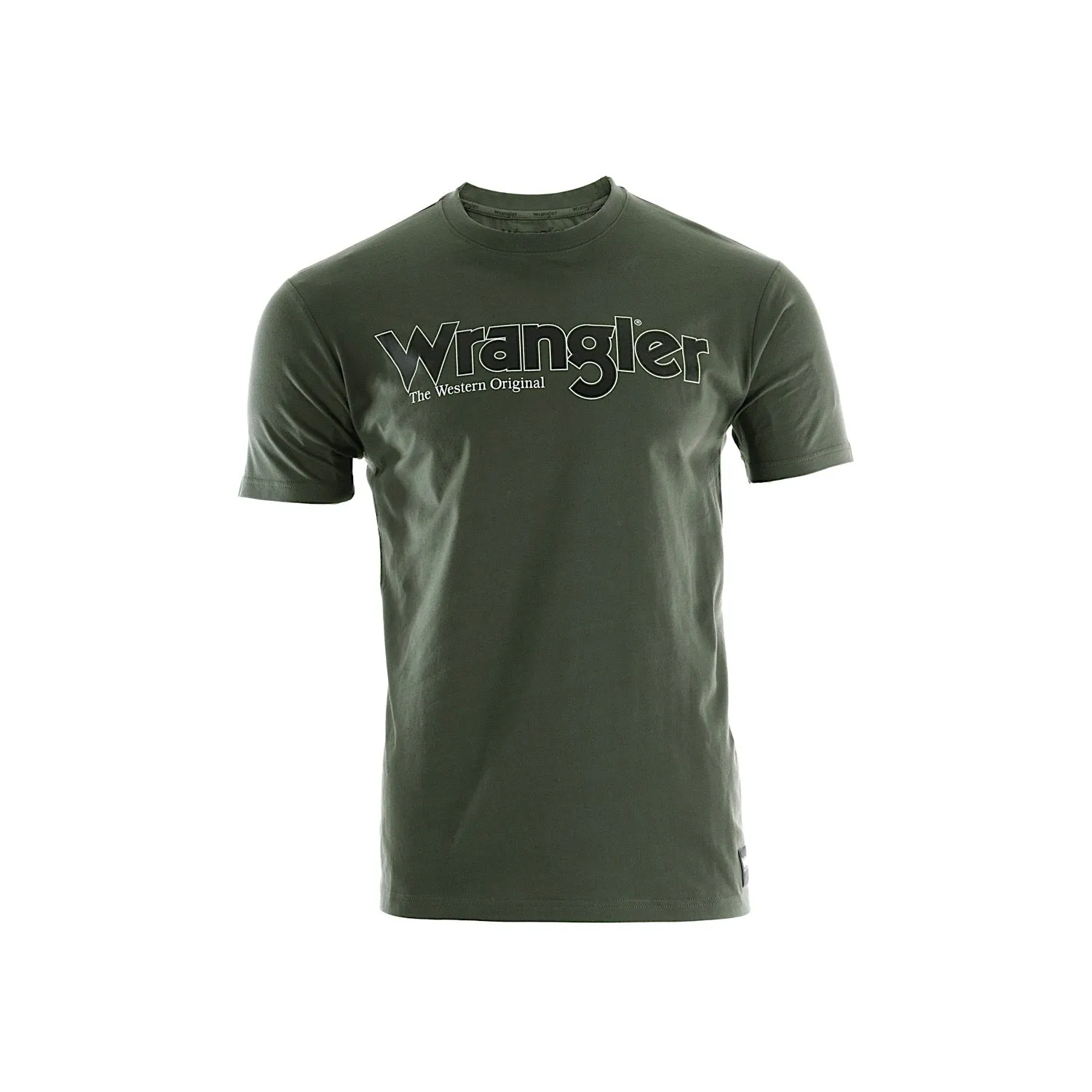 Wrangler Mens Ryder Logo S/S Tee - Cypress