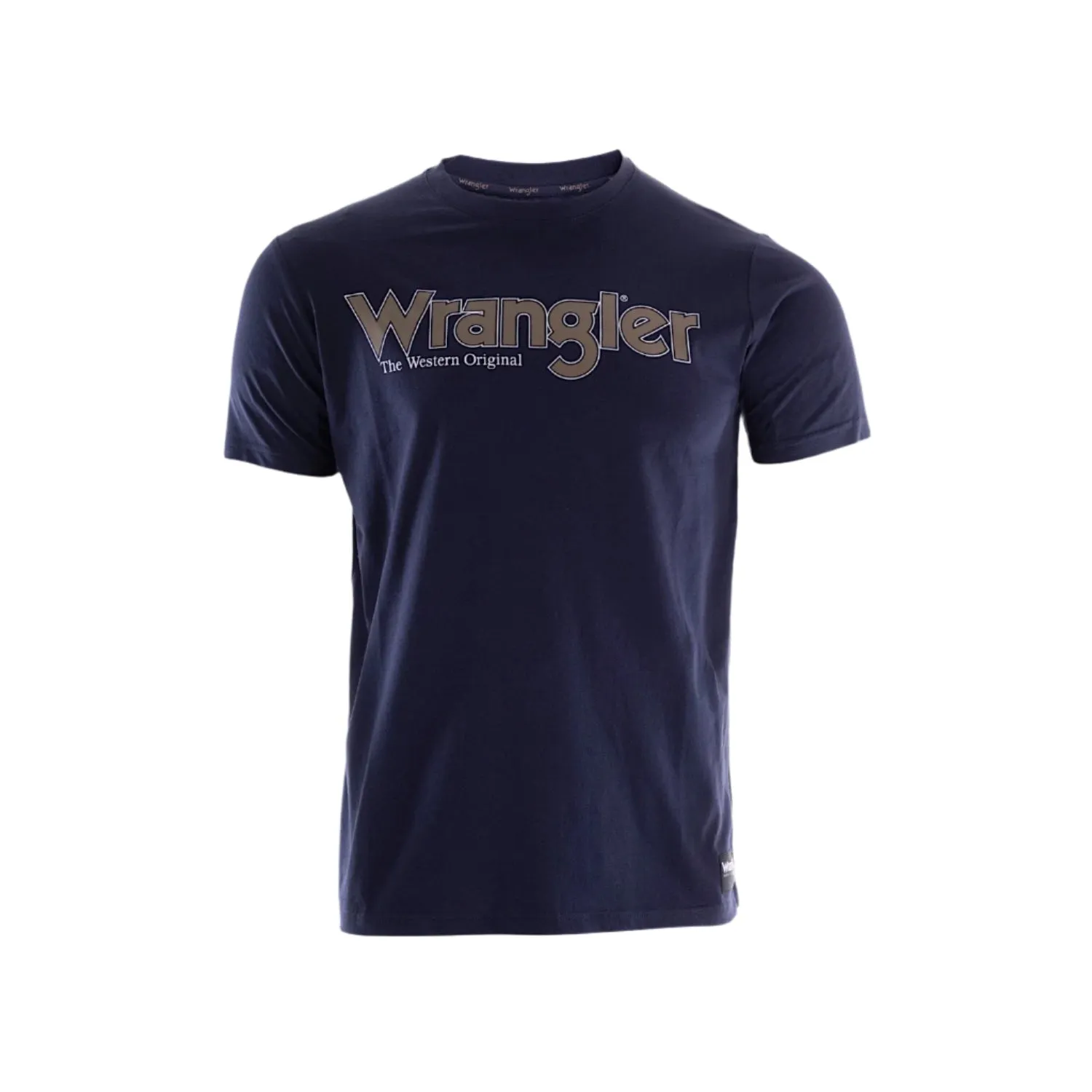Wrangler Mens Ryder Logo S/S Tee - Navy