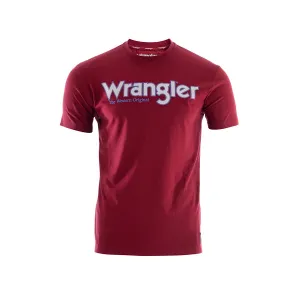 Wrangler Men's Ryder Logo S/S Tee - Red