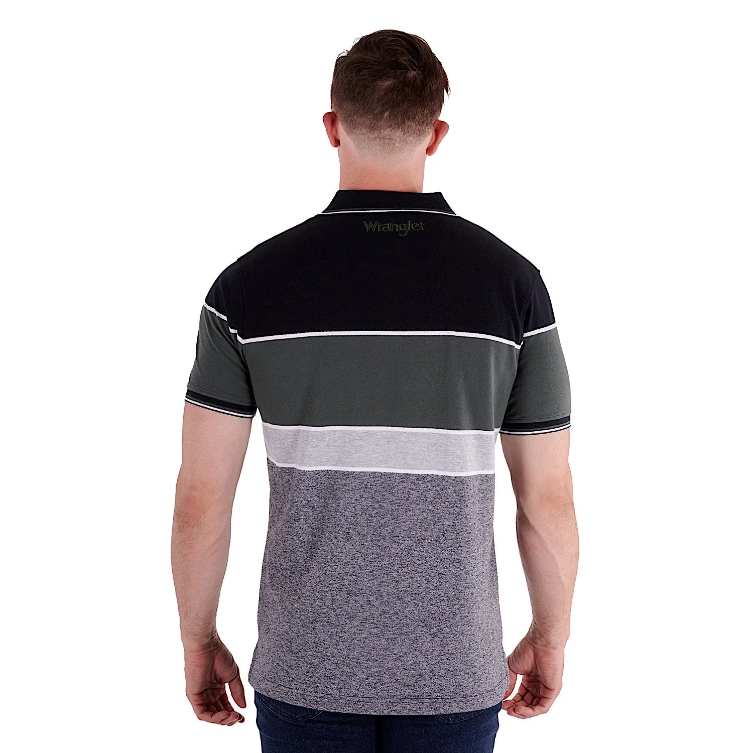Wrangler Men's Sam Polo Black/Cypress