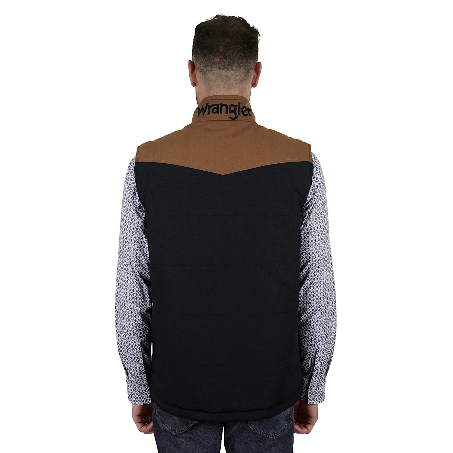 Wrangler Men's Spencer Vest Black/Tan