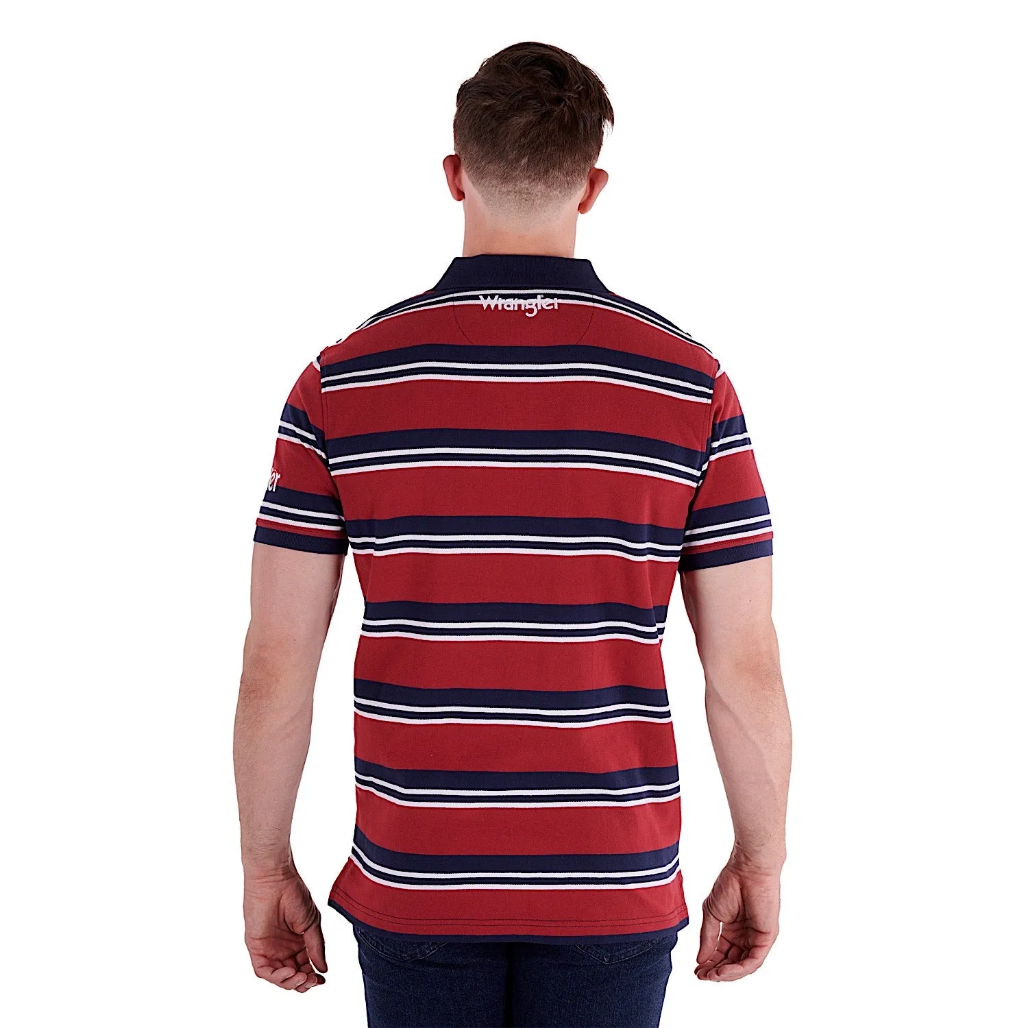 Wrangler Men's Tony Polo Red/Navy