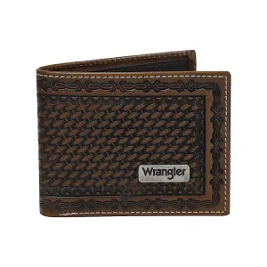 Wrangler Men's Trevor Wallet Dark Tan/Coffee