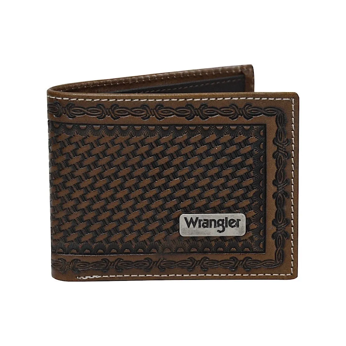 Wrangler Men's Trevor Wallet Dark Tan/Coffee