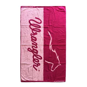Wrangler Running Horse Beach Towel Pink/Pink