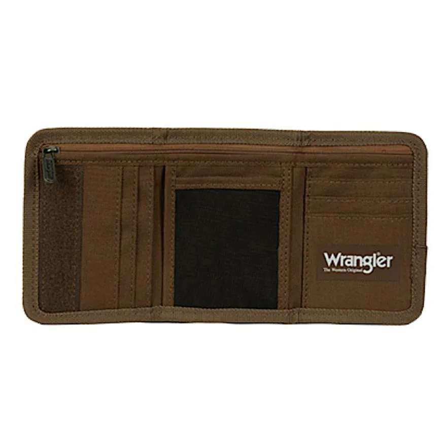 Wrangler Wallet Wrangler Logo Tan