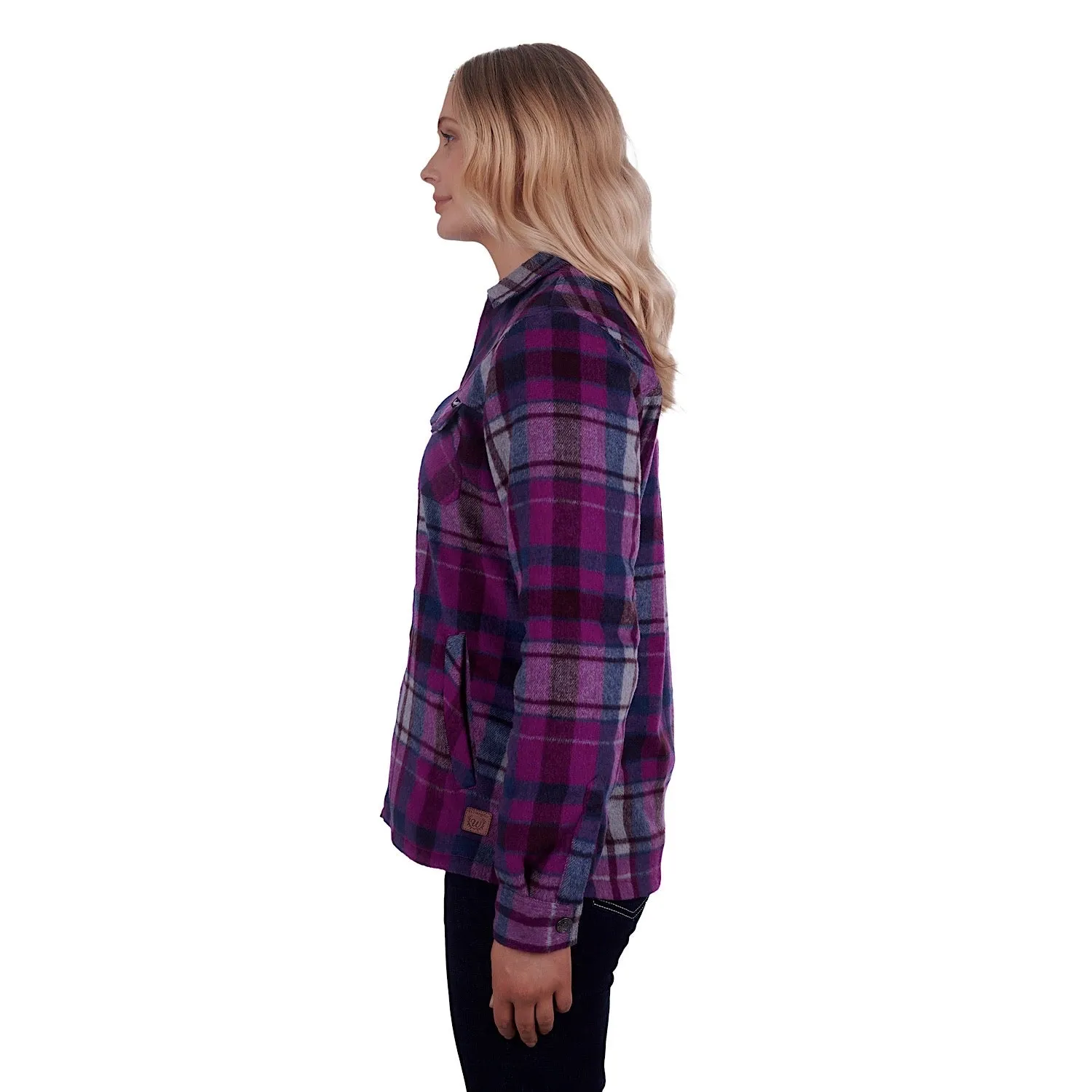 Wrangler Womans Nevada Shirt Jacket Pink