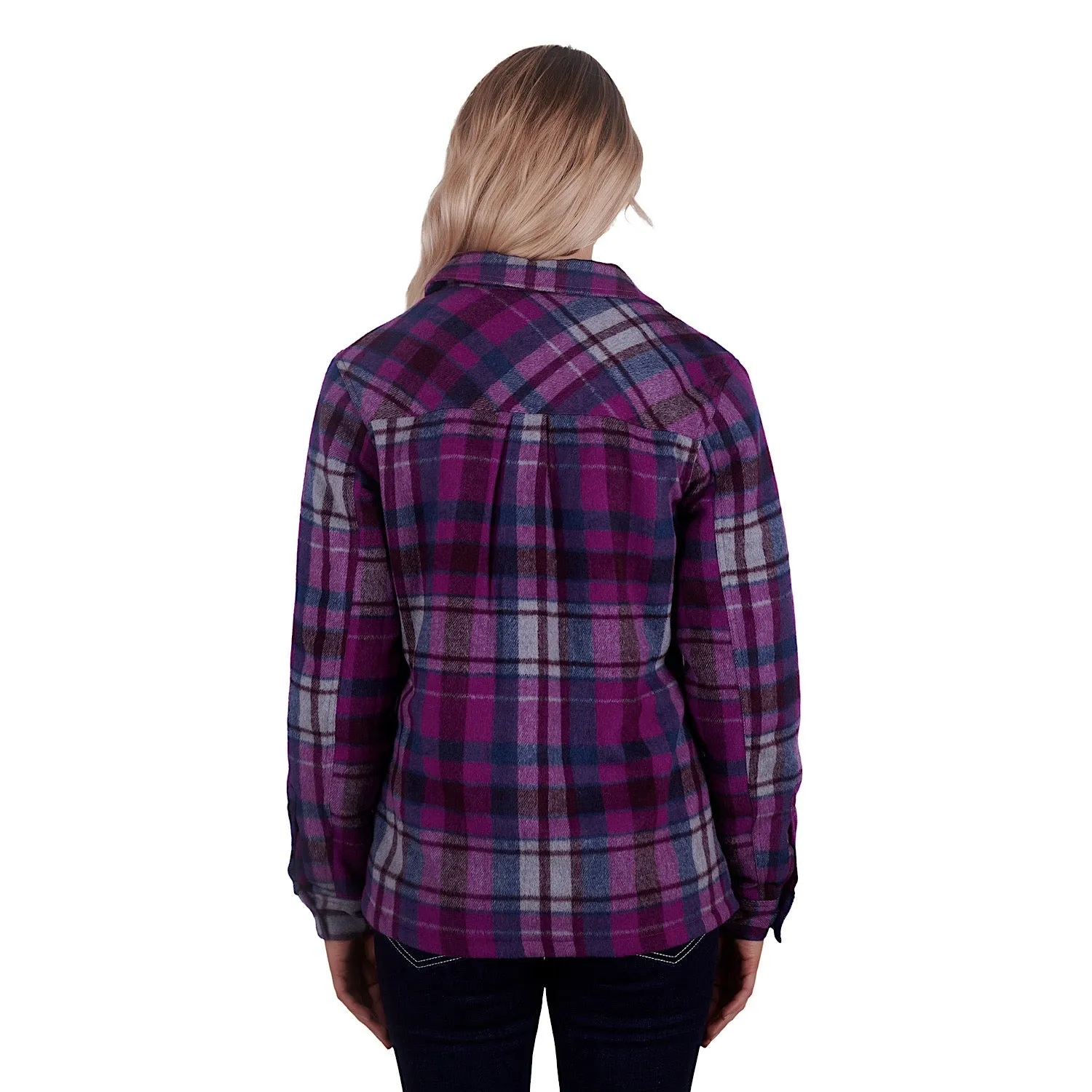 Wrangler Womans Nevada Shirt Jacket Pink