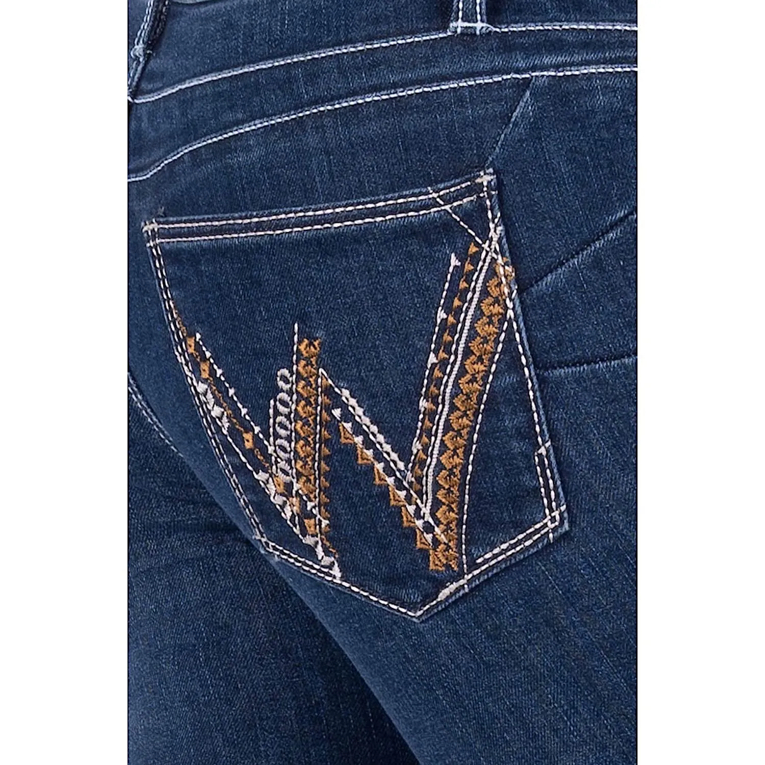 Wrangler Women's Amelia Q-Baby Booty Up Jean Indigo