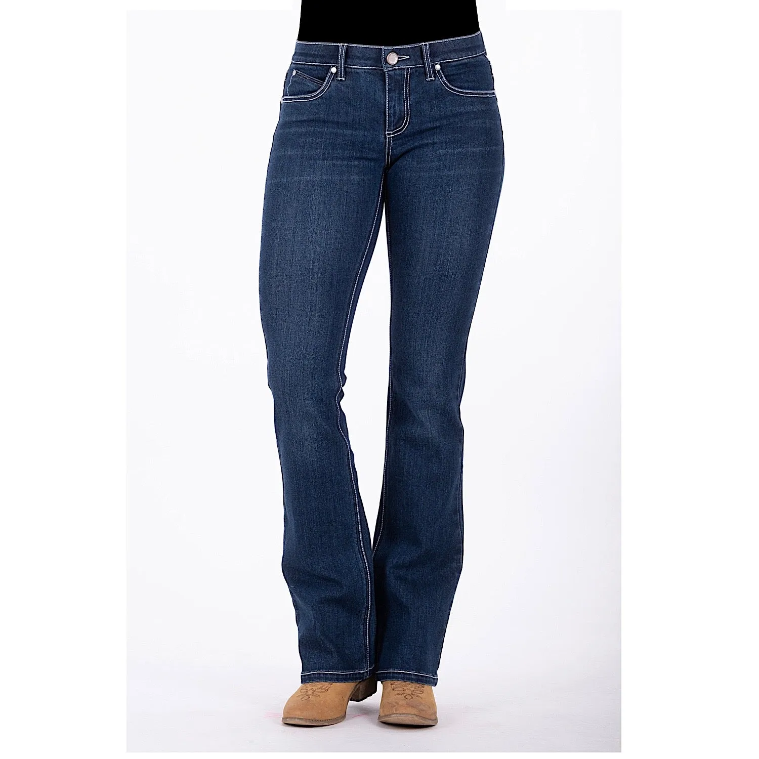 Wrangler Women's Amelia Q-Baby Booty Up Jean Indigo