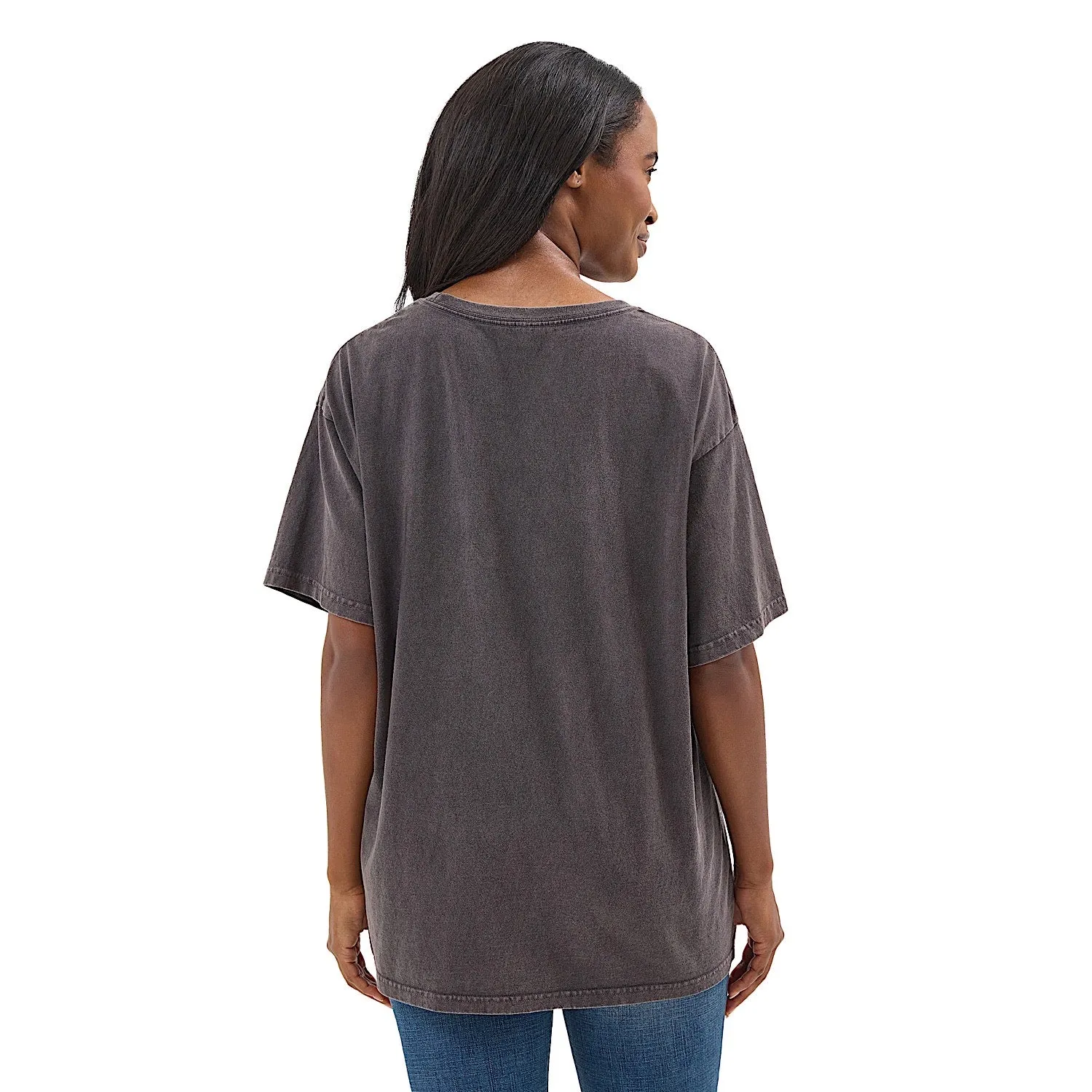 Wrangler Women's Cactus Flowers Graphic Tee - Chcoloate
