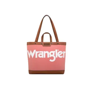 Wrangler Women's Canvas Iconic Logo Tote  - Pink
