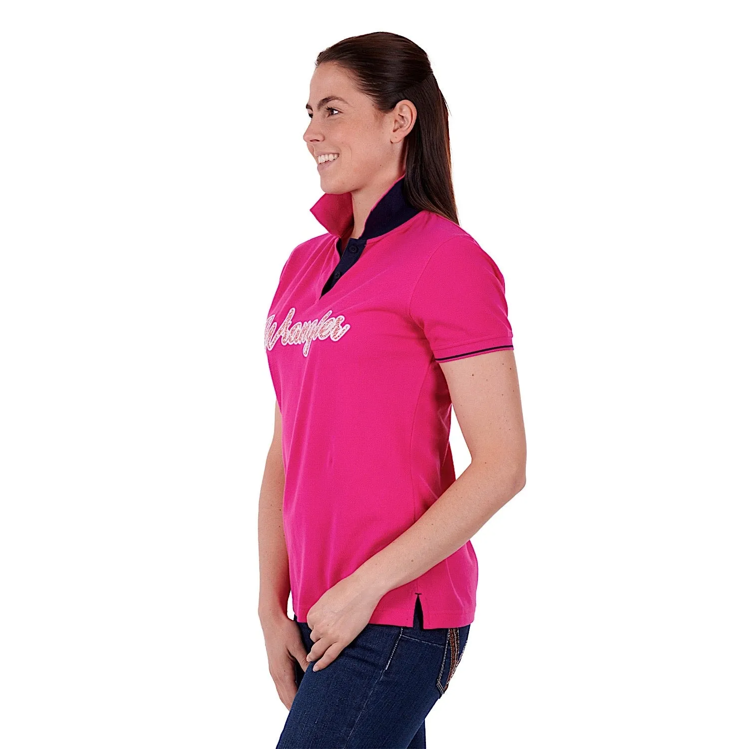 Wrangler Women's Carlyn Polo Pink
