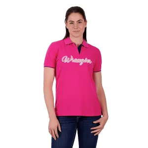 Wrangler Women's Carlyn Polo Pink