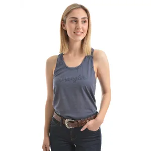Wrangler Womens Cassie Singlet Top Denim Marle