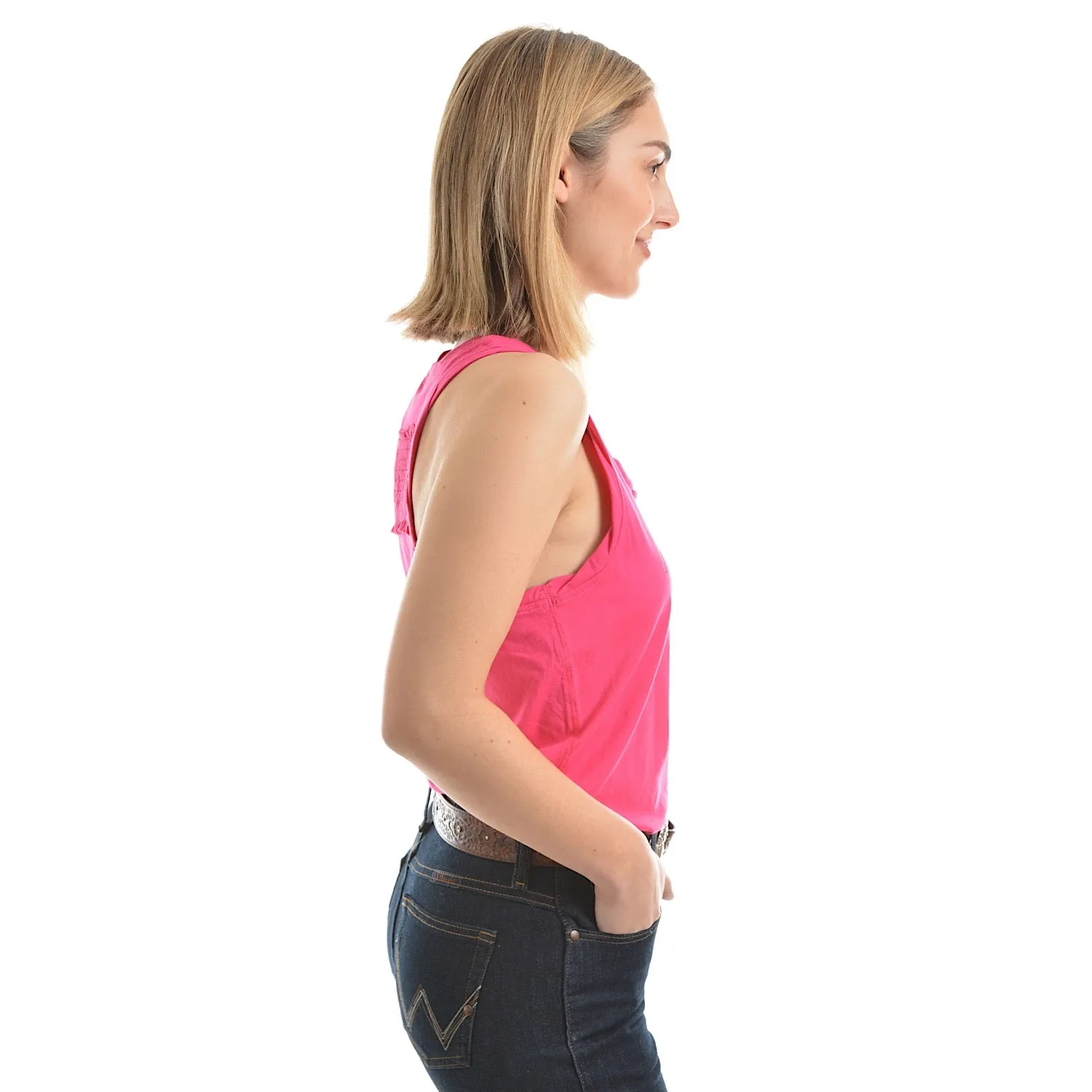 Wrangler Women's Cassie Singlet Top Fuschia