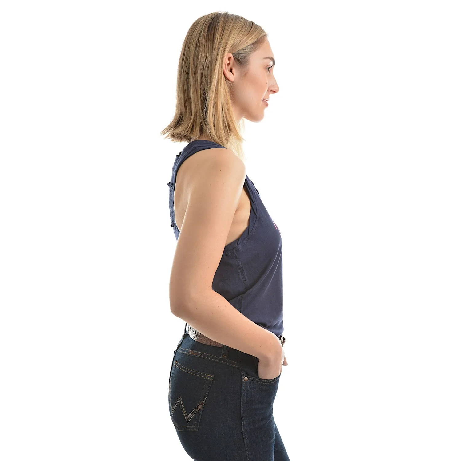 Wrangler Womens Cassie Singlet Top Navy