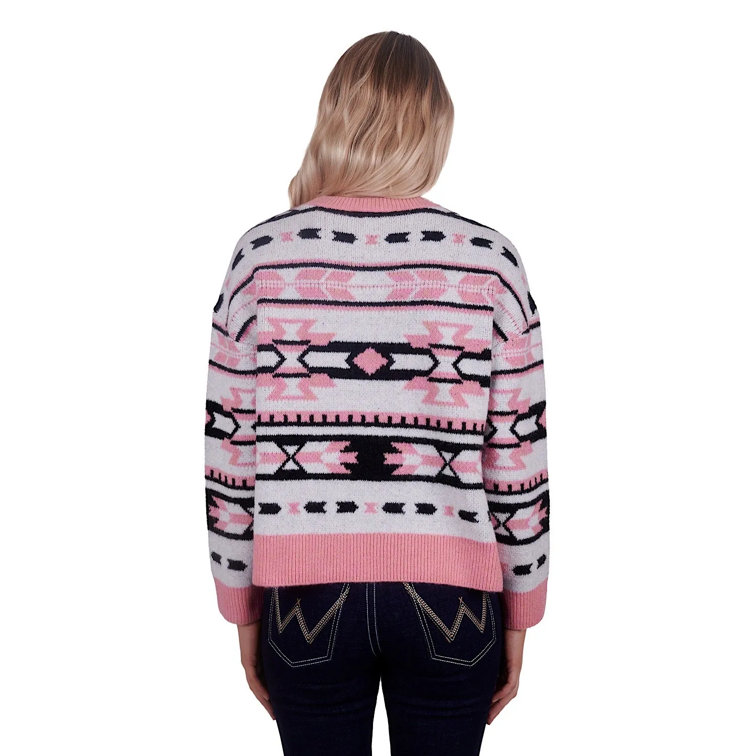 Wrangler Womens Gigi Knitted Pullover Pink