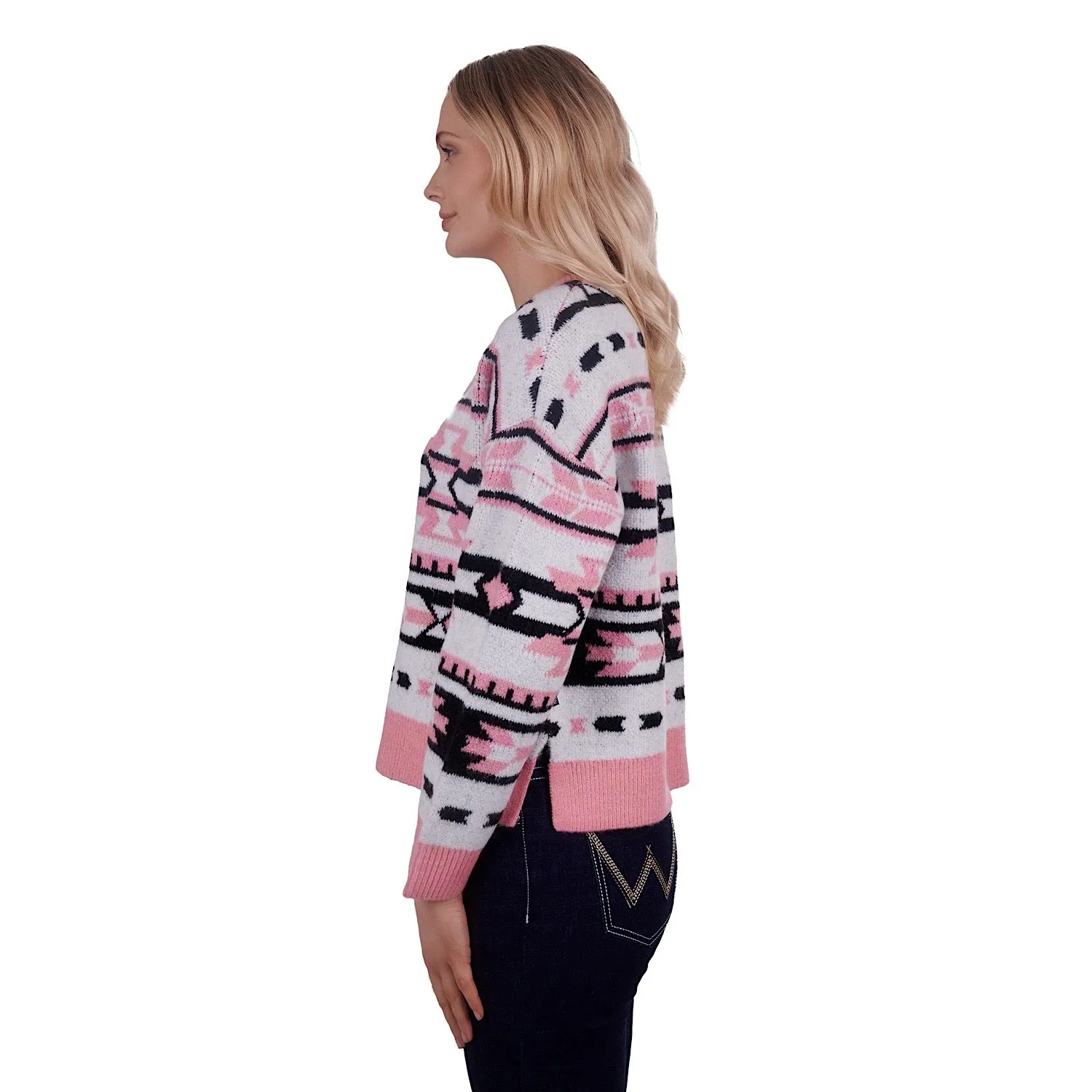 Wrangler Womens Gigi Knitted Pullover Pink