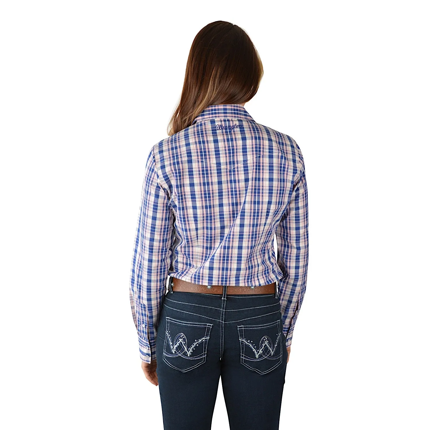 Wrangler Womens Isabelle Check L/S Western Shirt Multi