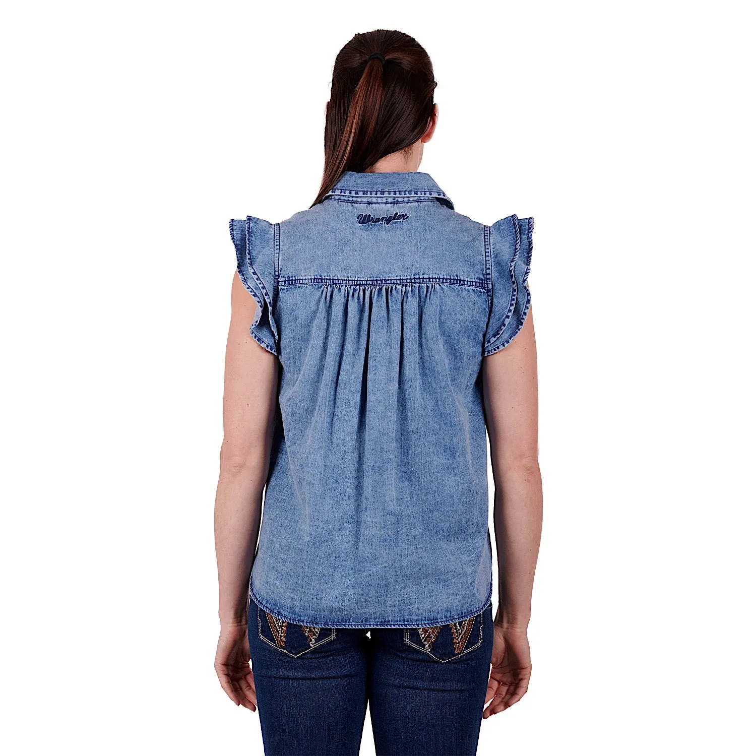 Wrangler Women's Kiara Blouse Denim