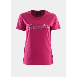 Wrangler Women's Lasso S/S Tee Fuschia