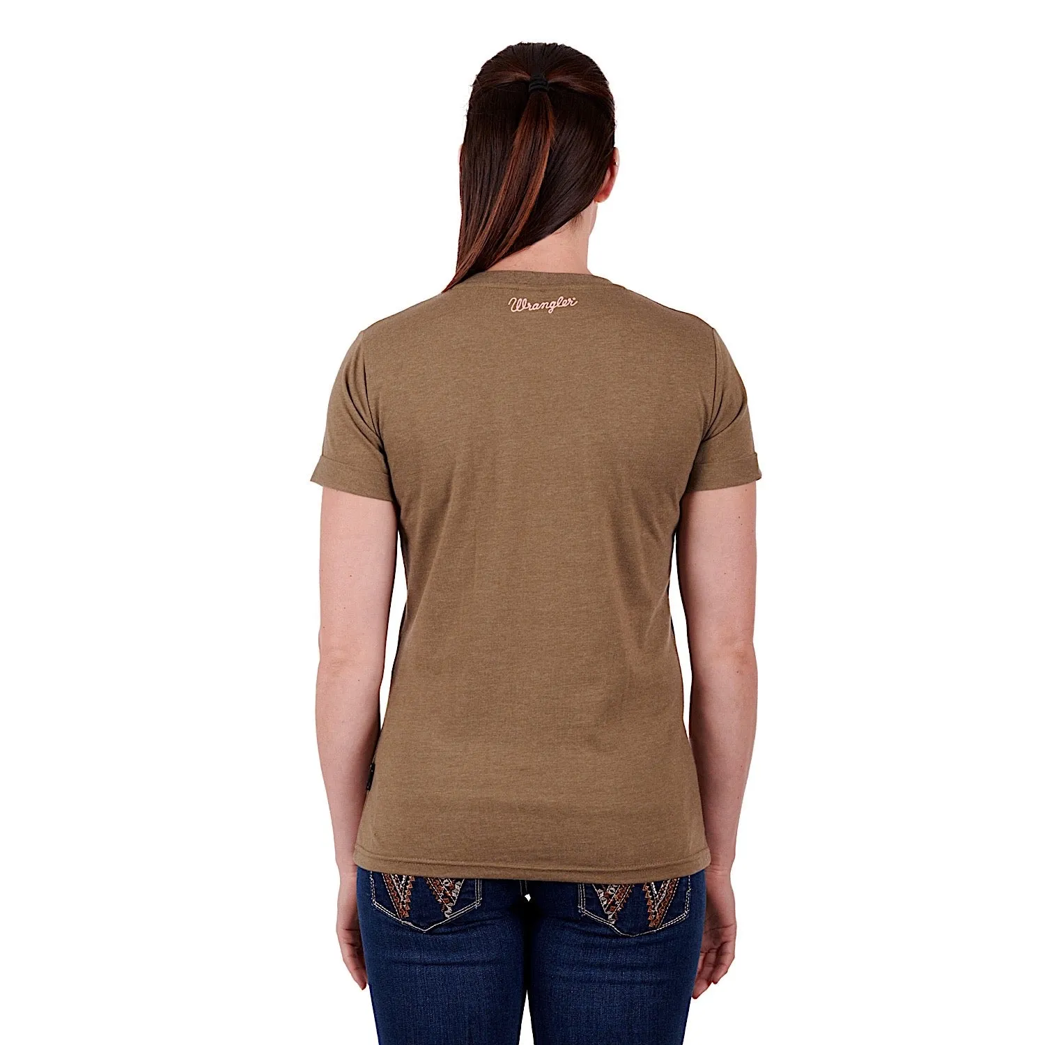 Wrangler Women's Liana Tee Khaki Marle