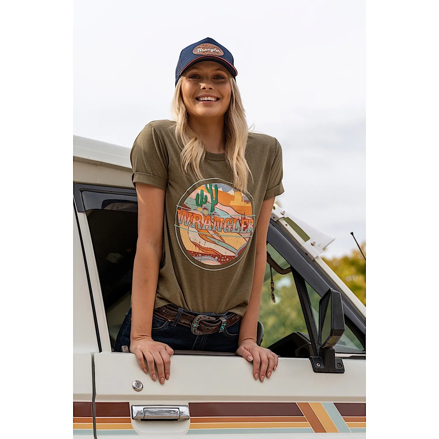 Wrangler Women's Liana Tee Khaki Marle