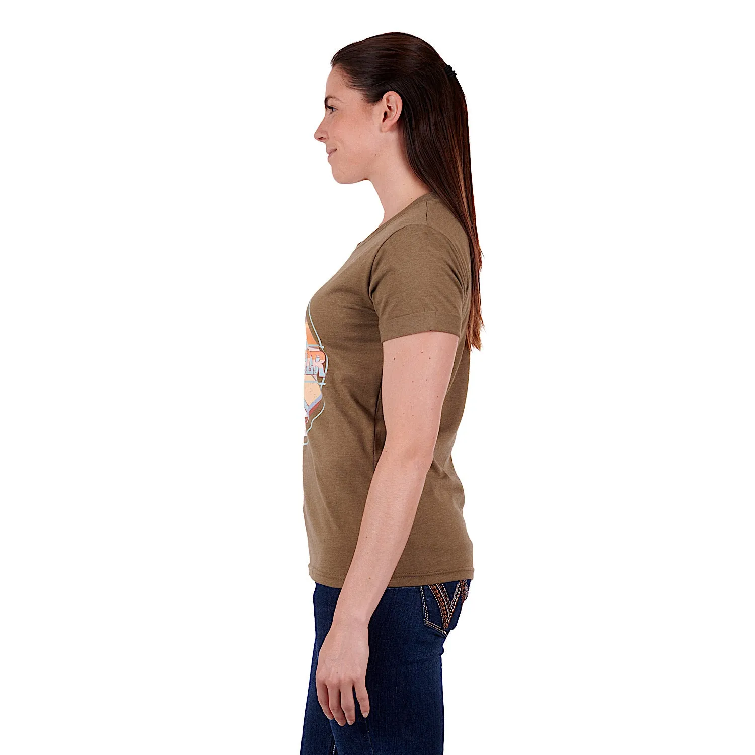Wrangler Women's Liana Tee Khaki Marle
