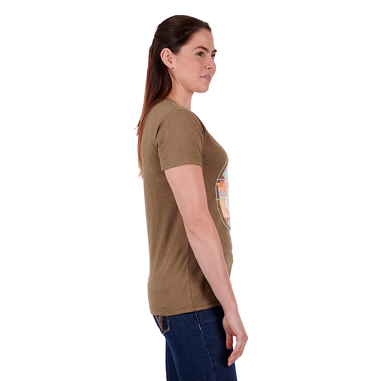 Wrangler Women's Liana Tee Khaki Marle