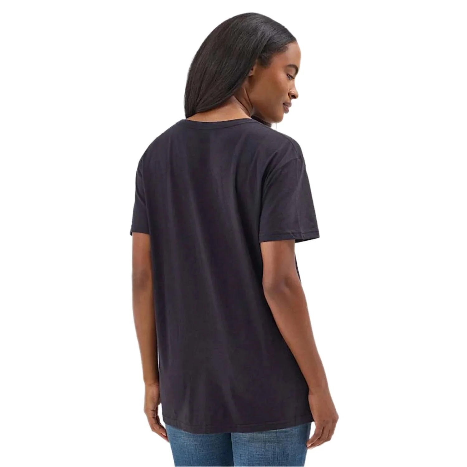 Wrangler Women's Long Live Cowgirls Oversized Tee - Black