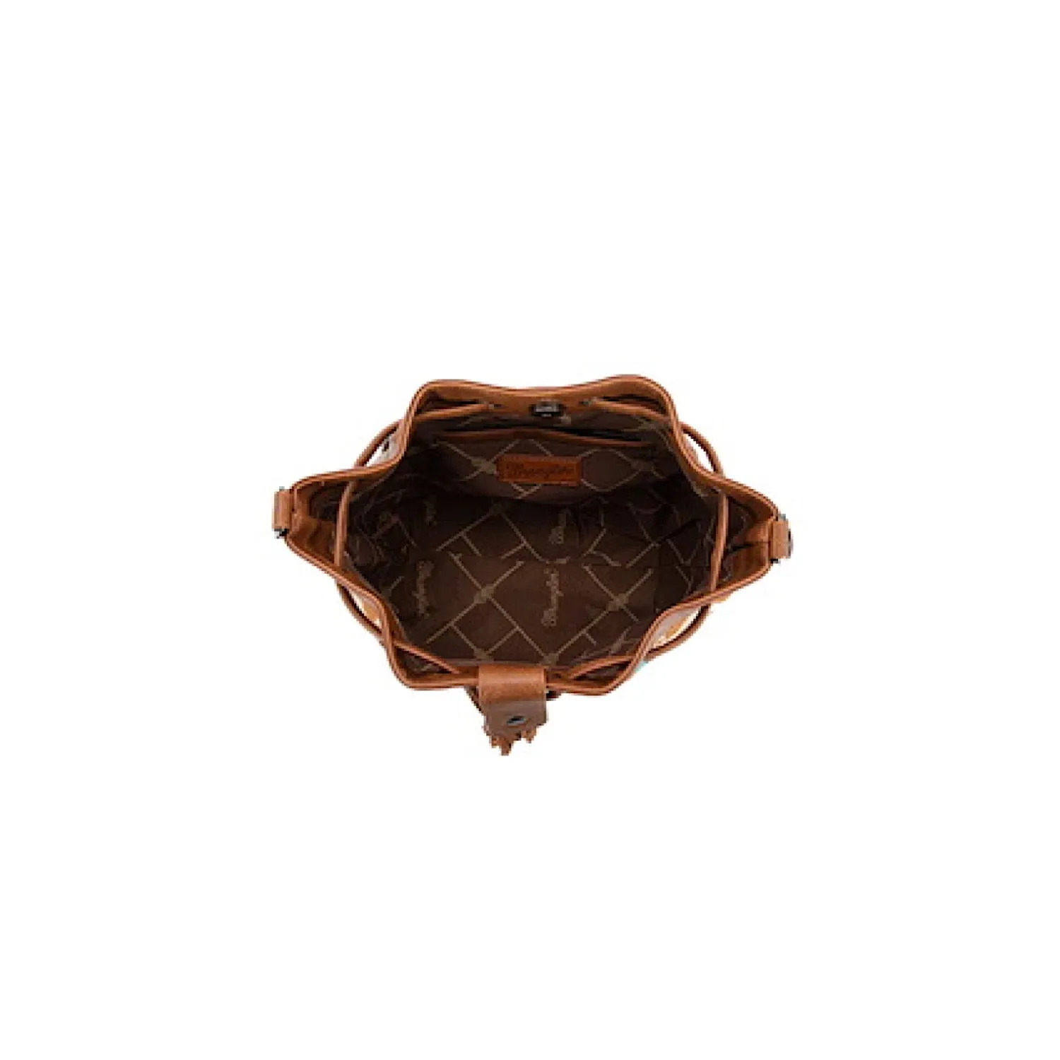 Wrangler Women's Maya Aztec Bucket Bag - Tan