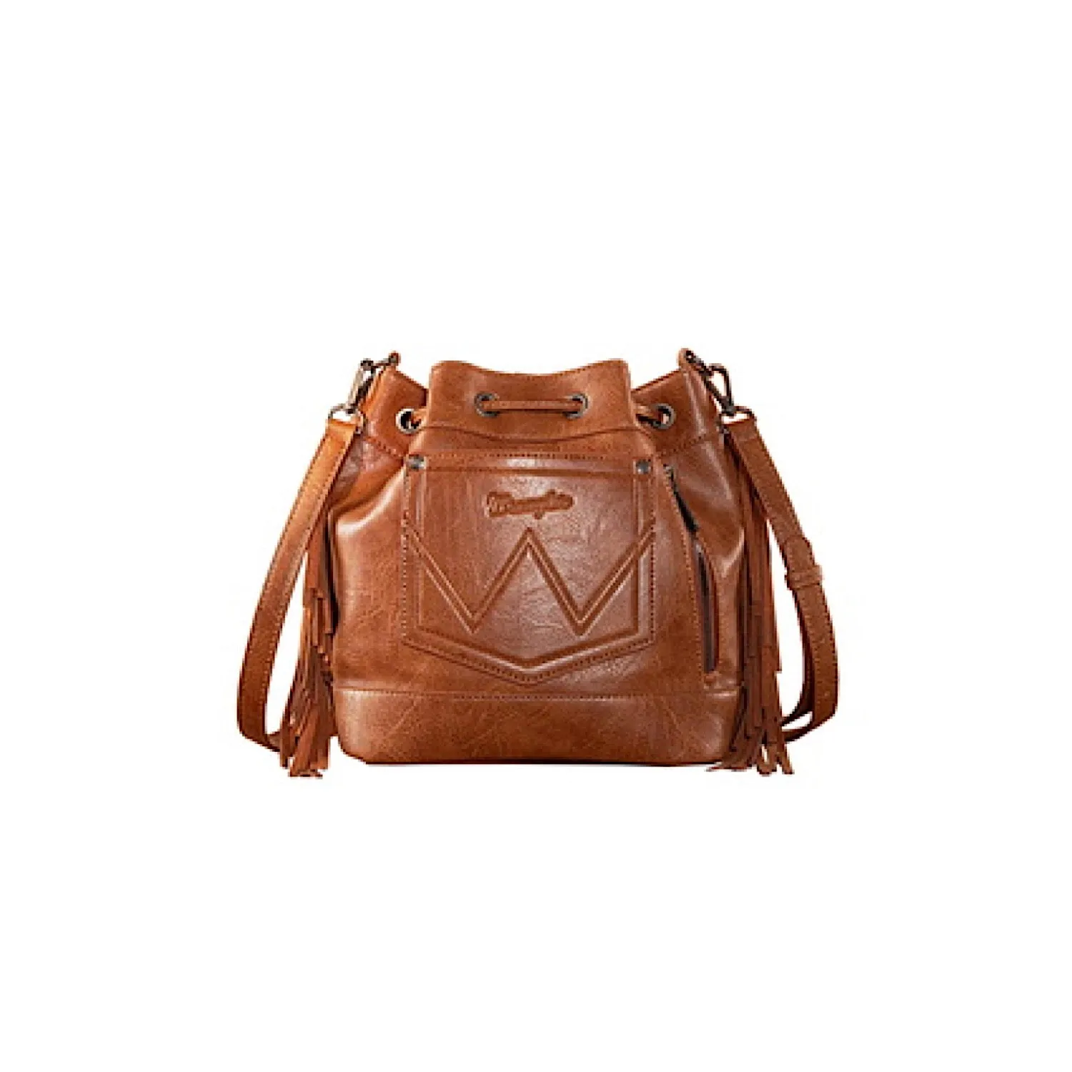 Wrangler Women's Maya Aztec Bucket Bag - Tan