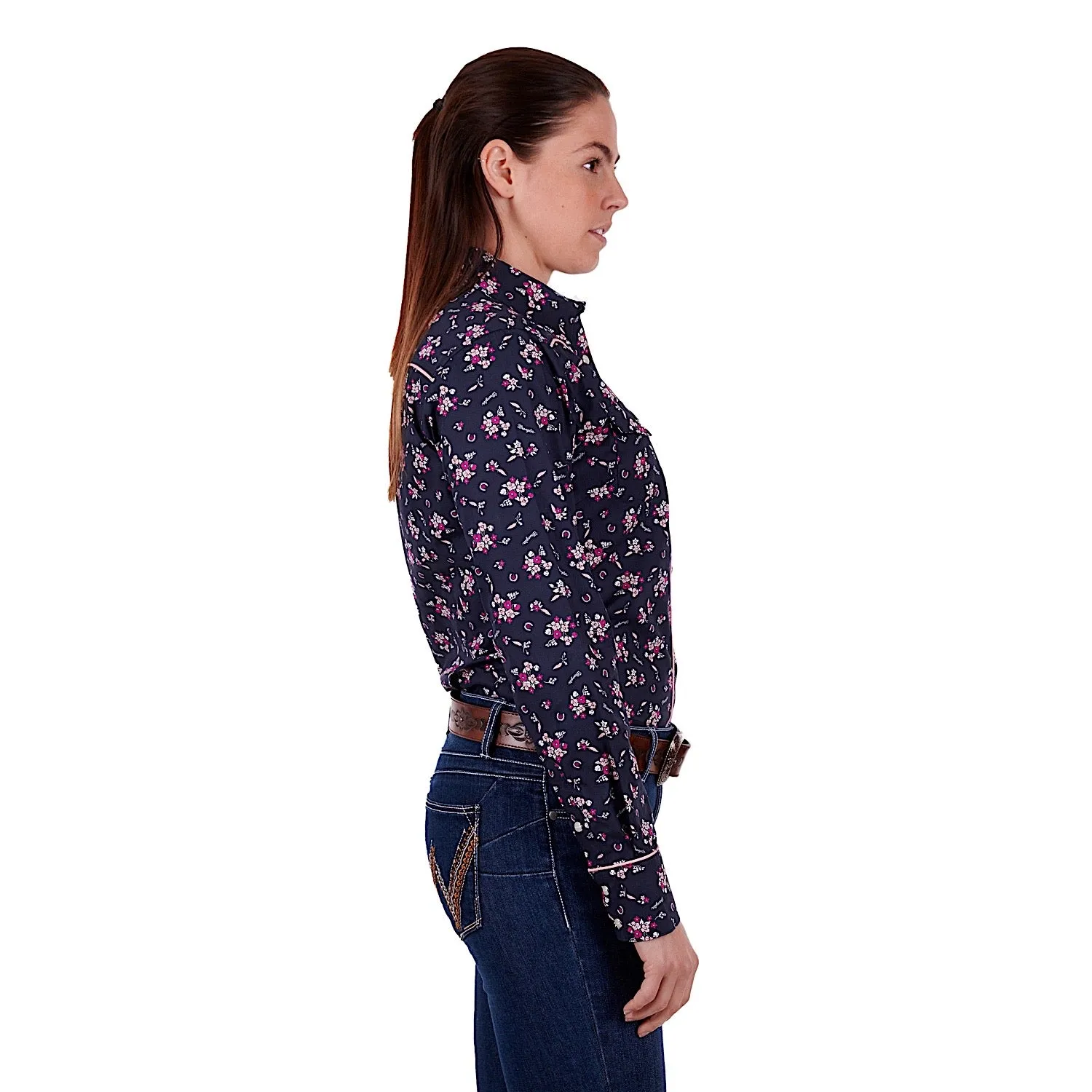Wrangler Women's Norah Shirt Navy/Pink