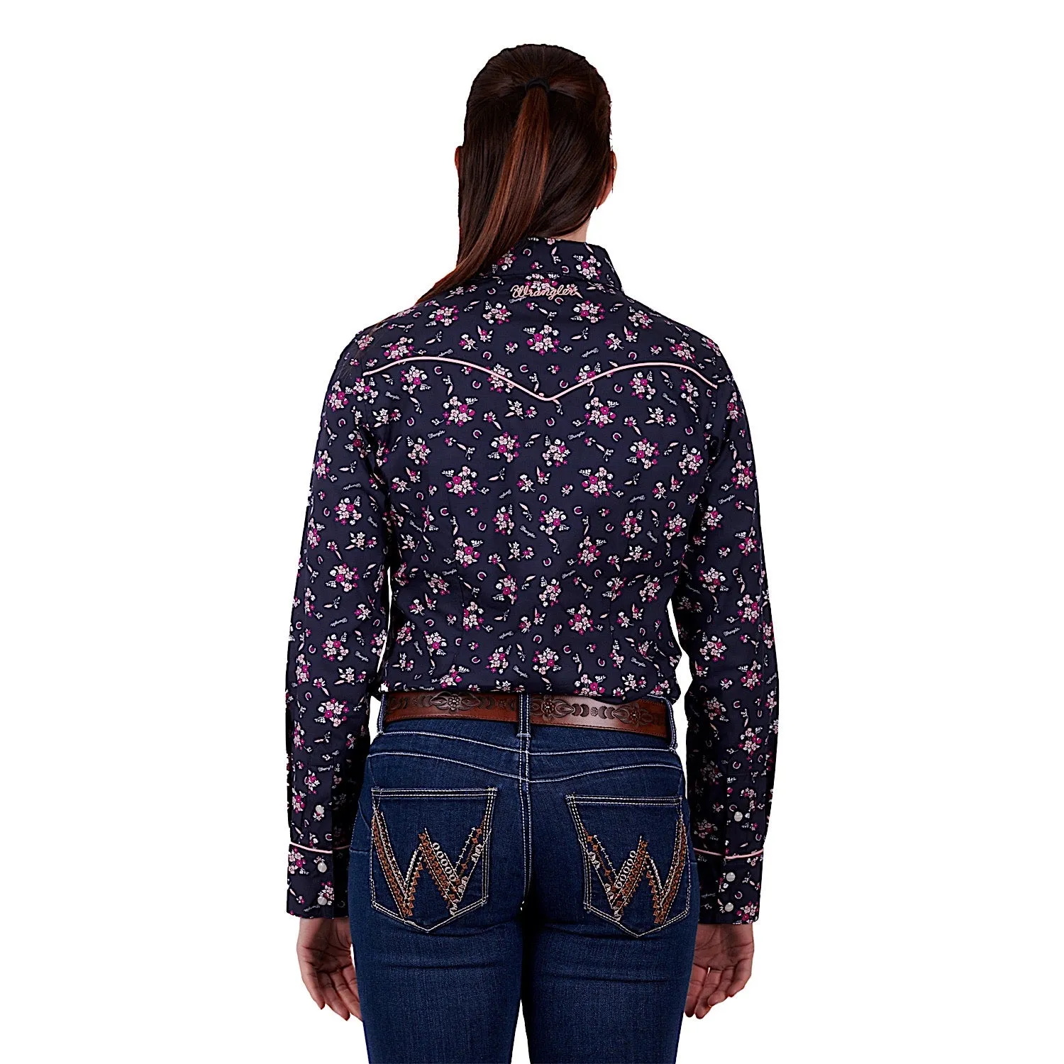 Wrangler Women's Norah Shirt Navy/Pink