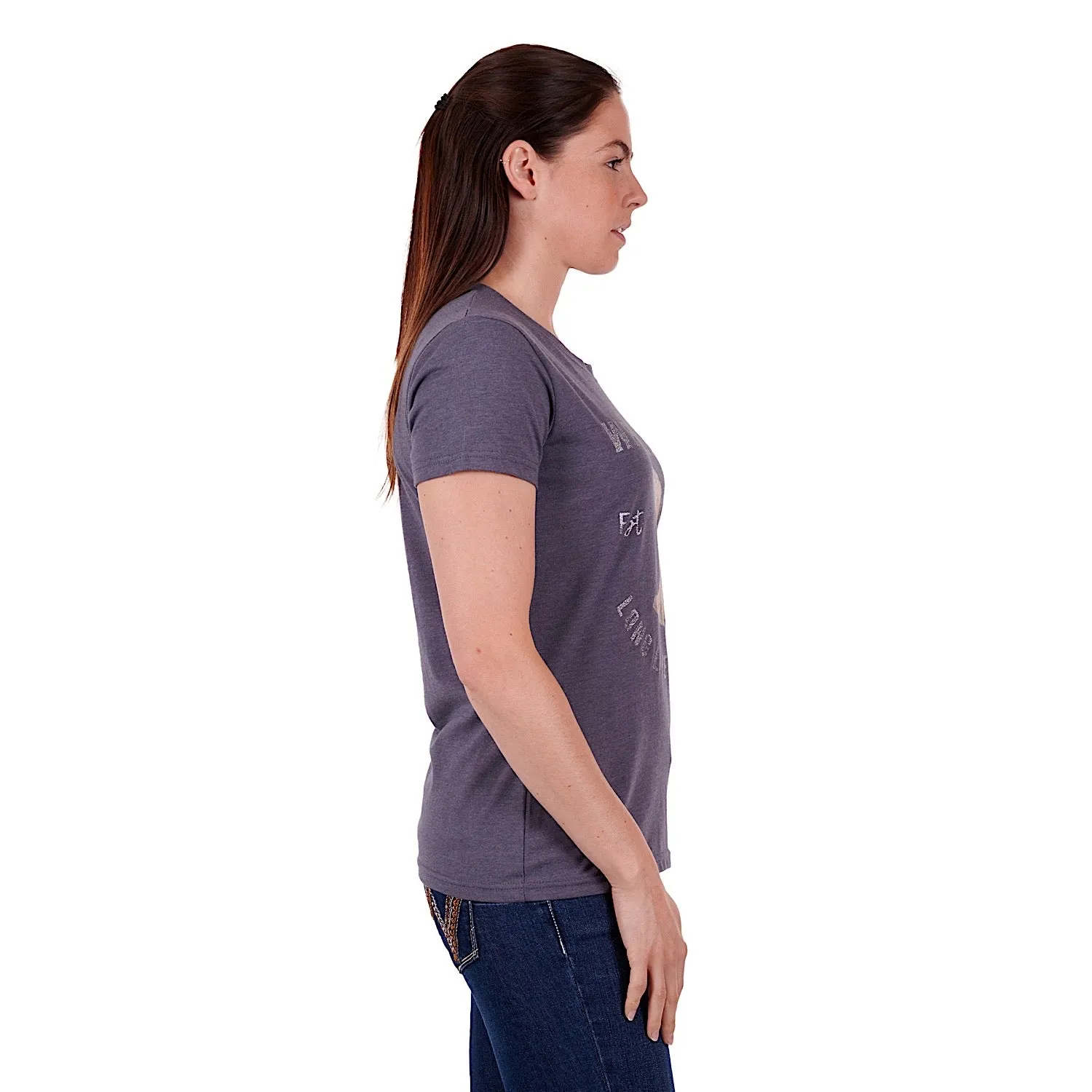 Wrangler Women's Raya Tee - Charcoal