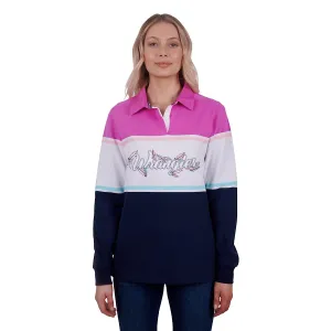 Wrangler Womens Rosalie Stripe Rugby Navy/Pink