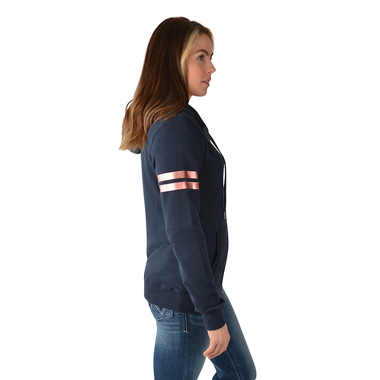 Wrangler Womens Sarah Zip Through Hoodie Navy