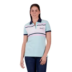 Wrangler Women's Selena Polo Aqua/Navy