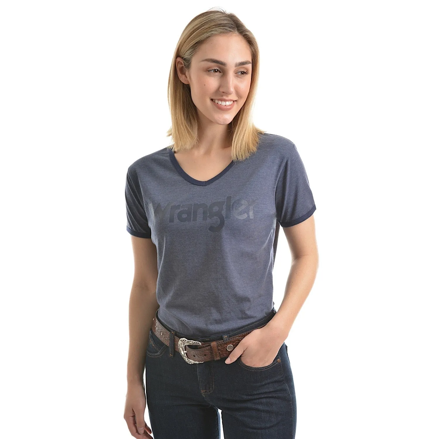 Wrangler Women's Selina Tee Denim Marle