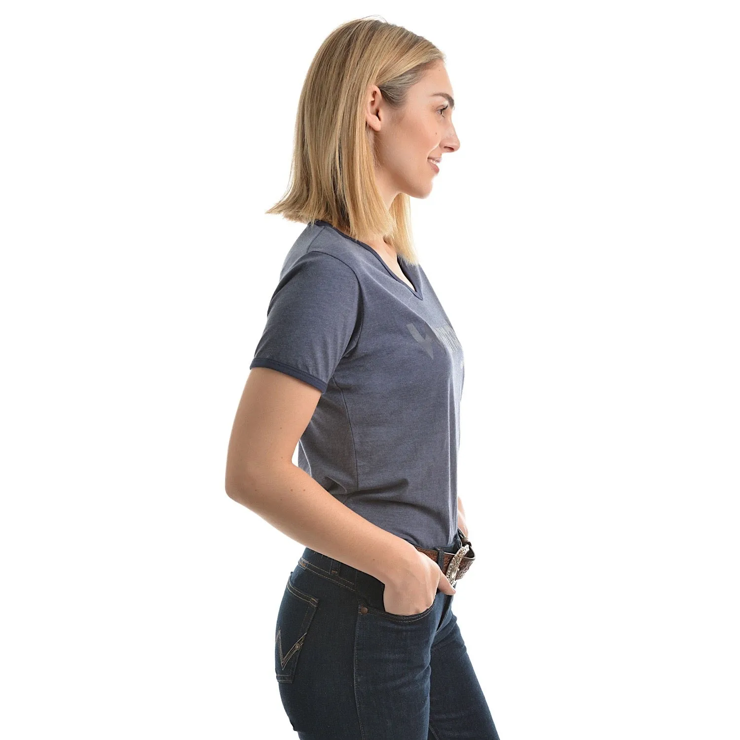 Wrangler Women's Selina Tee Denim Marle